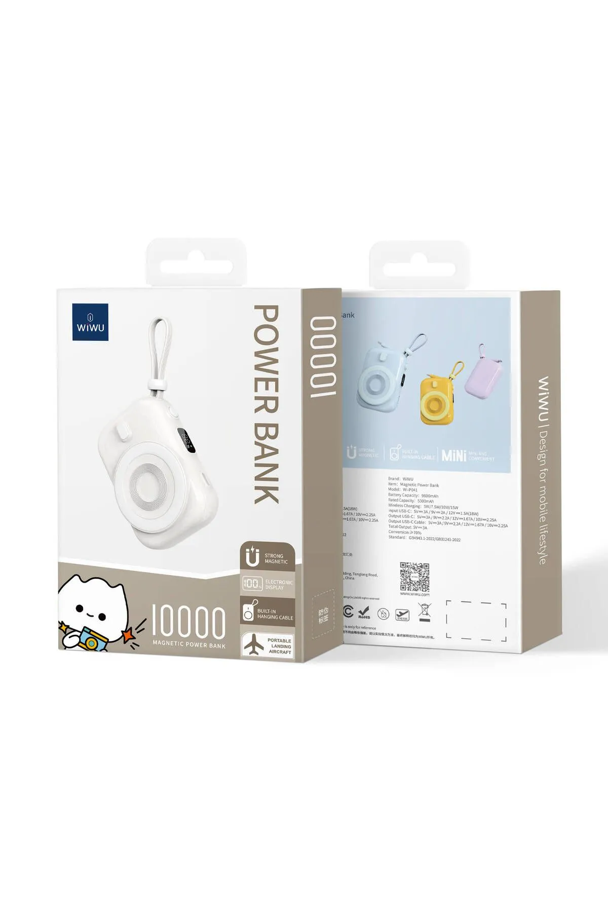 Wiwu%20Wİ-P041%20Snail%20Magnetic%20Powerbank%20White