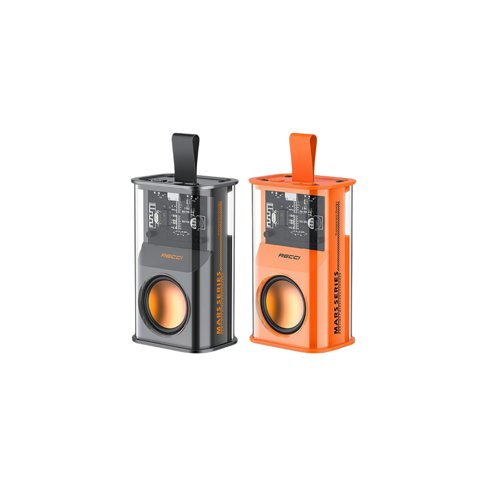 Recci%20Bluetooth%205.3%20Speaker%20Hoparlör%20Recci%20RSK-W30%20Mars%20Serisi%20Hi-Fi%20Rgb%20Işıklı%20Wireless%20500MAH%20Turuncu