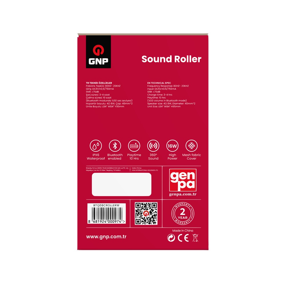 Sound%20Roller%20Bluetooth%20Hoparlör%20Siyah