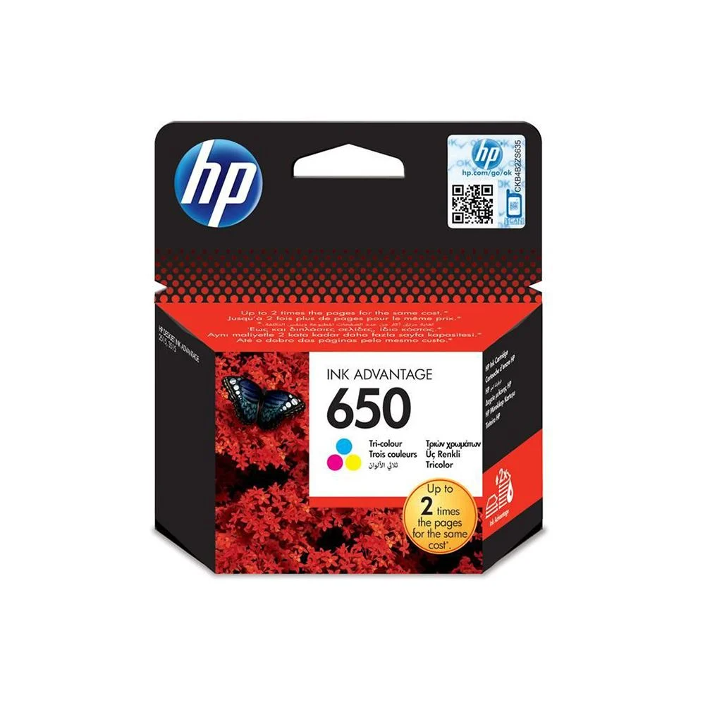 HP%20650%20Üç%20Renkli%20Orjinal%20Mürekkep%20Kartuşu%20(CZ102AE)