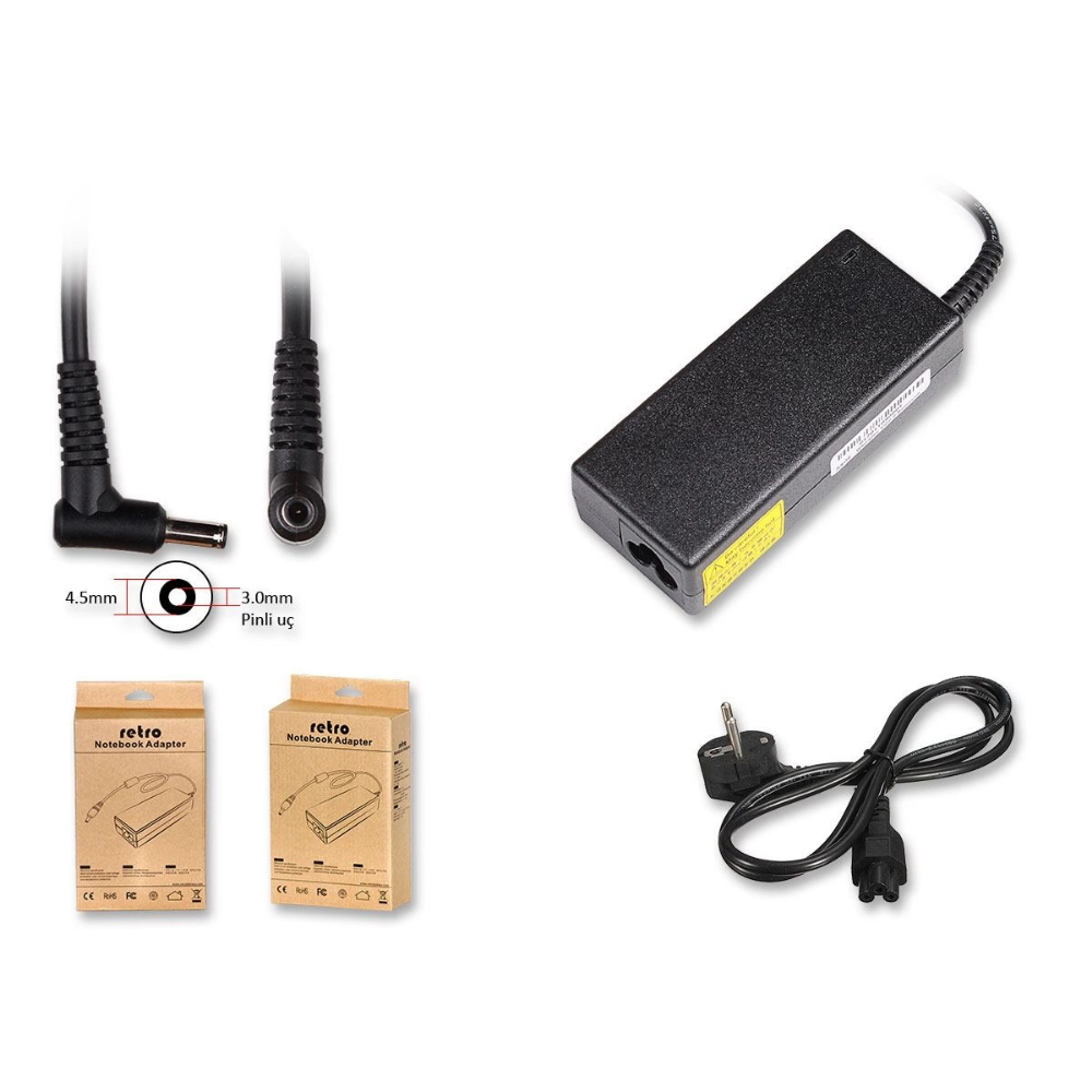 RETRO%20Asus%2019V%203.42A%2065W%20Pinli%20Uç%20Notebook%20Adaptör%20RNA-AS06