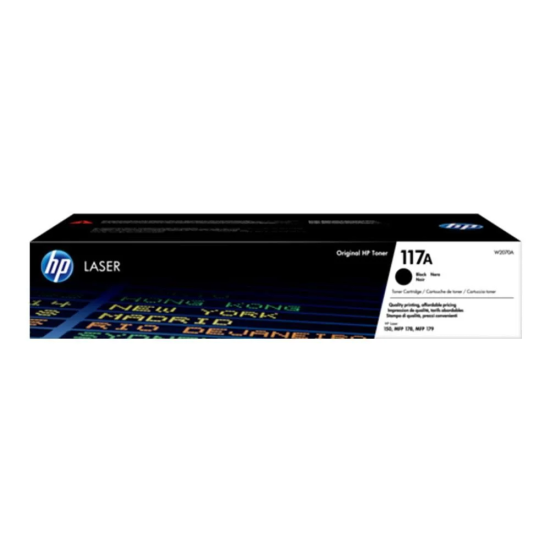 HP 117A Orijinal 1000 Sayfa Kapasiteli Siyah Toner (W2070A)