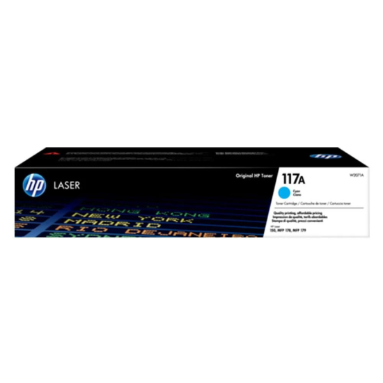 HP 117A Orijinal 700 Sayfa Kapasiteli Mavi Toner (W2071A)