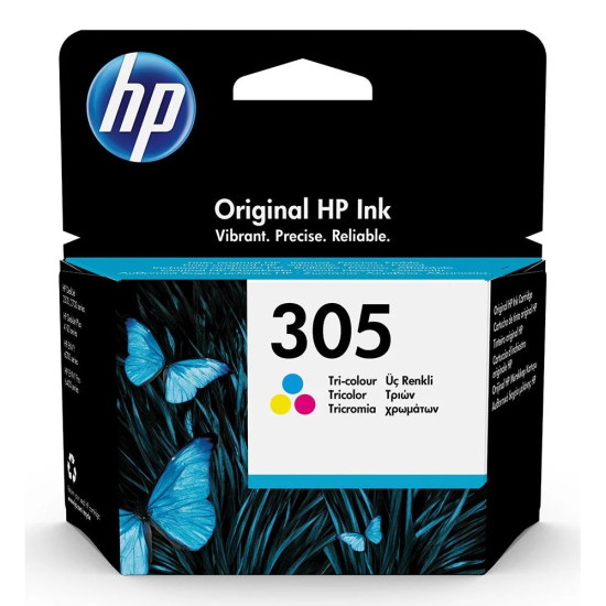 HP 305 Üç Renkli Orijinal Mürekkep Kartuşu 100 Sayfa