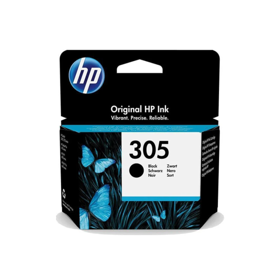 HP 305 Siyah Orijinal Mürekkep Kartuşu 120 Sayfa