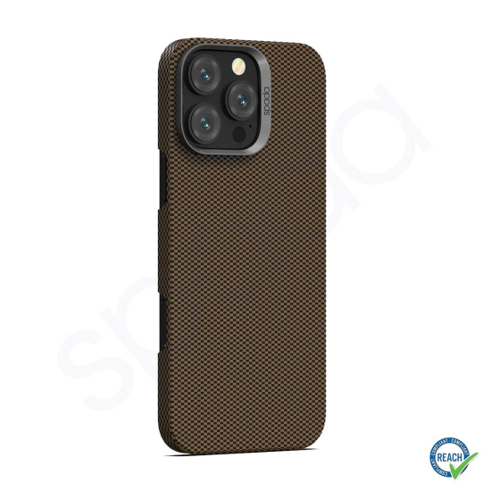 iPhone 16 Pro Max Spada Kevlar Magsafe Kahverengi Kapak