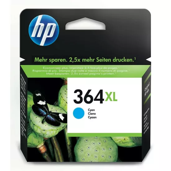 HP 364XL CB323EE Orijinal Mürekkep Kartuş 750 Sayfa – Mavi