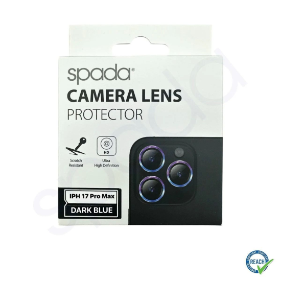 iPhone 17 Pro Max Spada Kamera Lens Koruyucu - Dark Blue