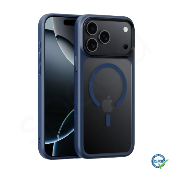 17 Pro Max Spada Alumınıum Magsafe D.Blue Kapak