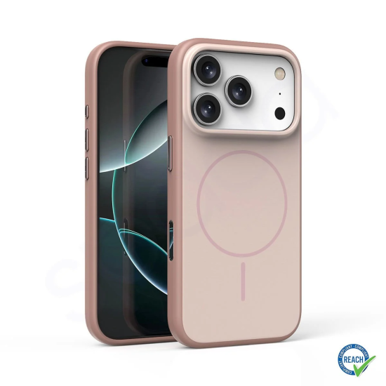 iPhone 17 Pro Doppel MagSafe Pembe Kapak