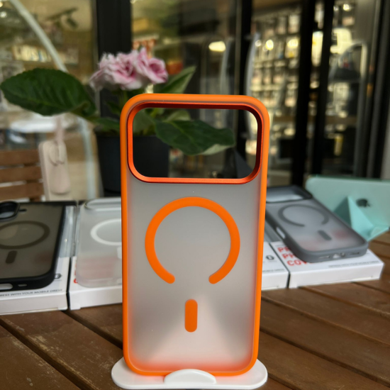 iPhone 17 Pro Max Spada Alumınıum Magsafe Orange Kapak
