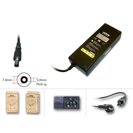 RETRO Dell 130W Pinli Uç Notebook Adaptör RNA-DL05