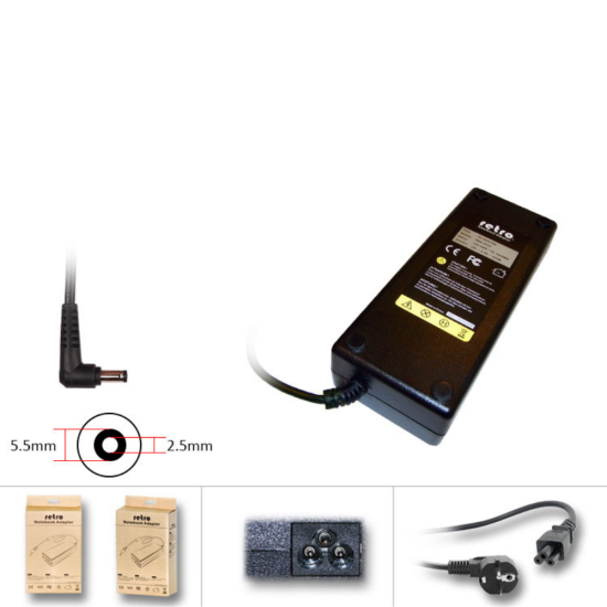 Retro 120W 19V Laptop Adaptör 5.5 x 2.5 – RNA-DT03