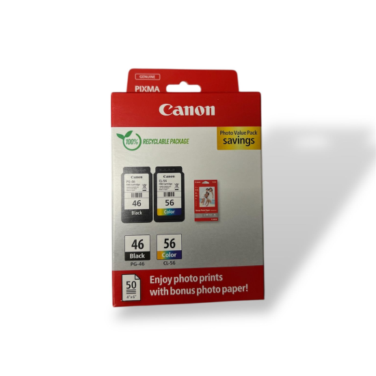 CANON PG-46/CL-56 Multipack MÜREKKEP KARTUŞ SİYAH+RENKLİ 2 Lİ