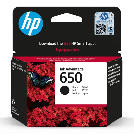 HP 650 Siyah Orjinal Mürekkep Kartuşu (CZ101AE)