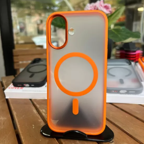 iPhone 17 Spada Alumınıum Magsafe Orange Kapak