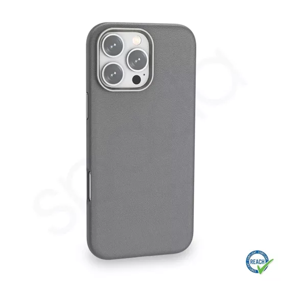 iPhone 16 Pro Max Spada Pelle Gri Kapak